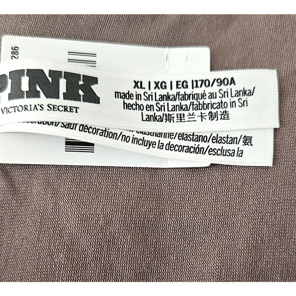 3 Victoria's Secret Logo Cotton (2) Shortie & (1) Boyshort/Boxer XL Brown NWT - Picture 11 of 16